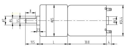 JGA25-371，带编码器的齿轮电机缩略图